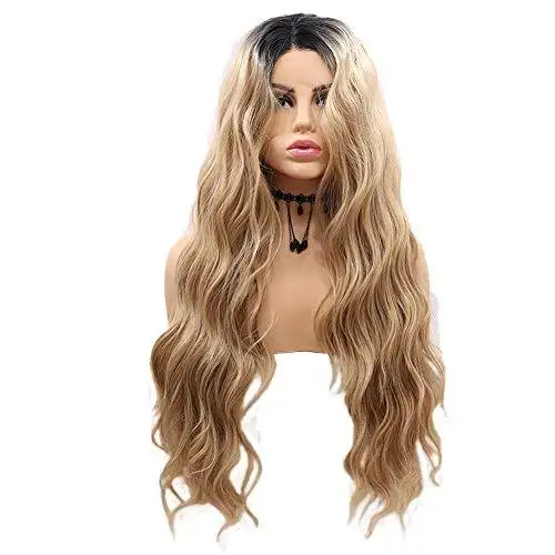Hayley Ray Heat Friendly 24” Ombre Blonde Mix Wig - Image 2