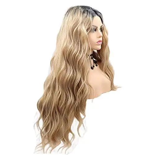 Hayley Ray Heat Friendly 24” Ombre Blonde Mix Wig - Image 4