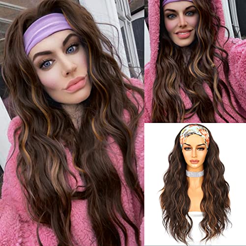Headband Wigs Wavy 26 Inch Synthetic - Image 28