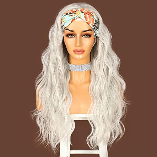 Headband Wigs Wavy 26 Inch Synthetic - Image 38