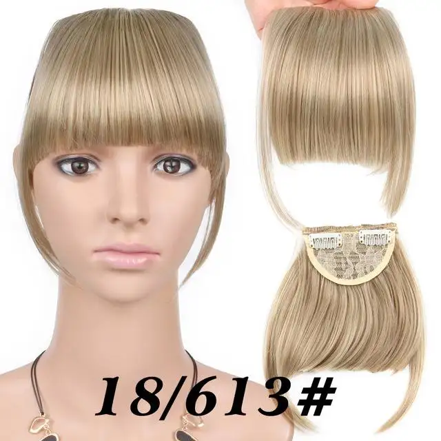Heat Friendly Clip In Bangs Hairpiece - Image 10