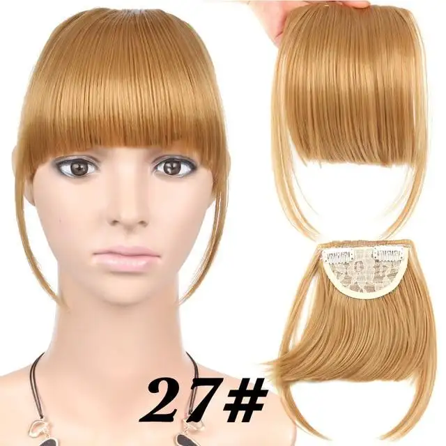Heat Friendly Clip In Bangs Hairpiece - Image 12