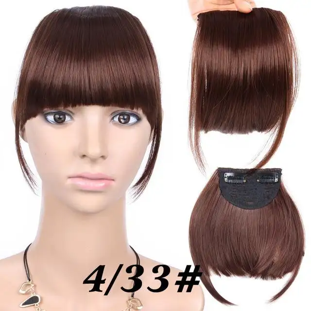 Heat Friendly Clip In Bangs Hairpiece - Image 14