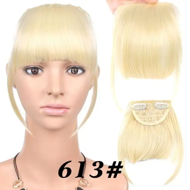 Heat Friendly Clip In Bangs Hairpiece - Image 15