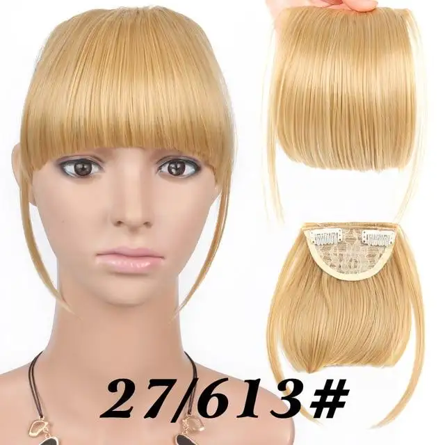 Heat Friendly Clip In Bangs Hairpiece - Image 16