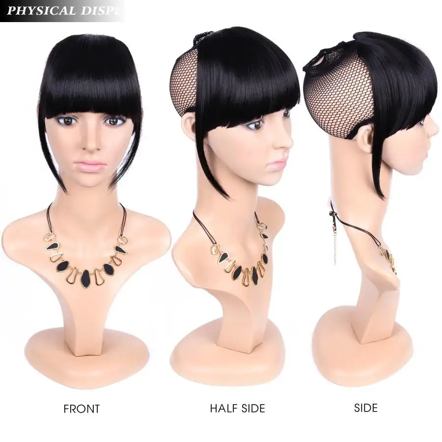 Heat Friendly Clip In Bangs Hairpiece - Image 5