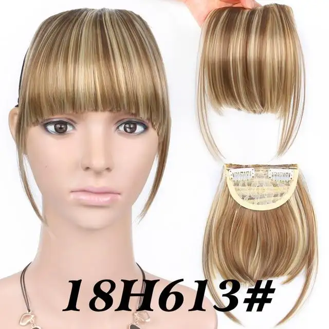 Heat Friendly Clip In Bangs Hairpiece - Image 7
