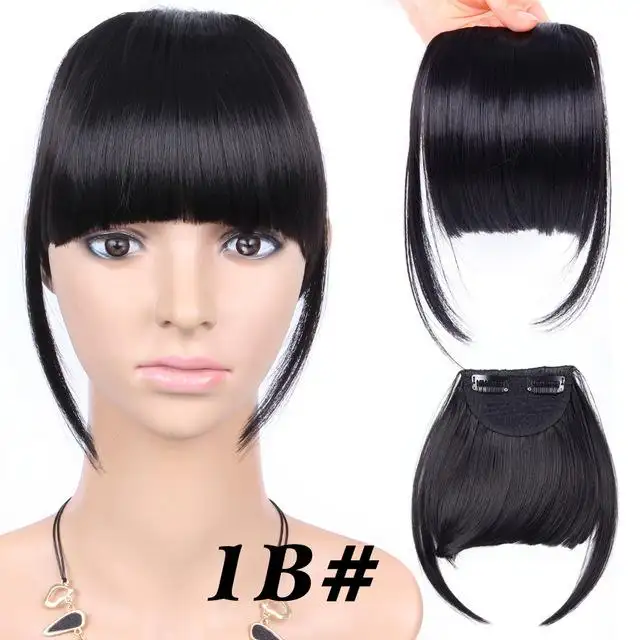 Heat Friendly Clip In Bangs Hairpiece - Image 8