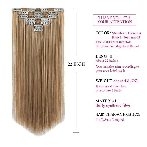 Heat Friendly Clip on Hair Extensions Set - Image 11