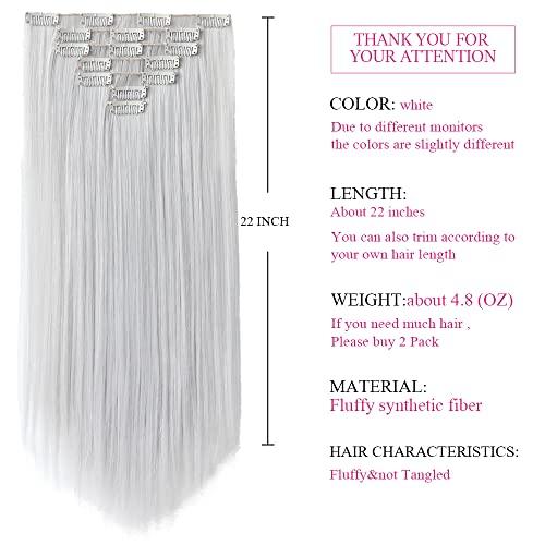 Heat Friendly Clip on Hair Extensions Set - Image 112