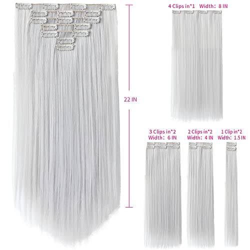 Heat Friendly Clip on Hair Extensions Set - Image 113