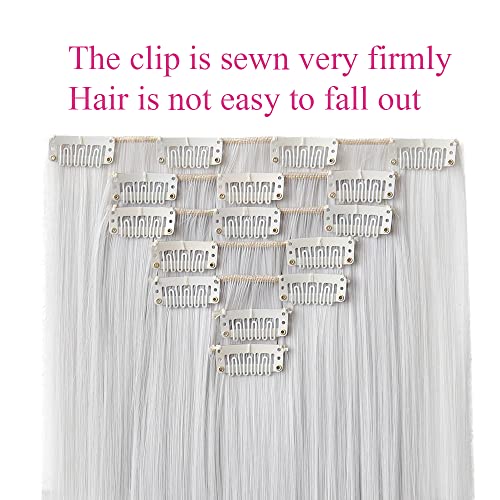 Heat Friendly Clip on Hair Extensions Set - Image 114