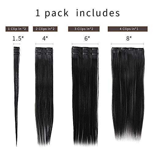 Heat Friendly Clip on Hair Extensions Set - Image 122