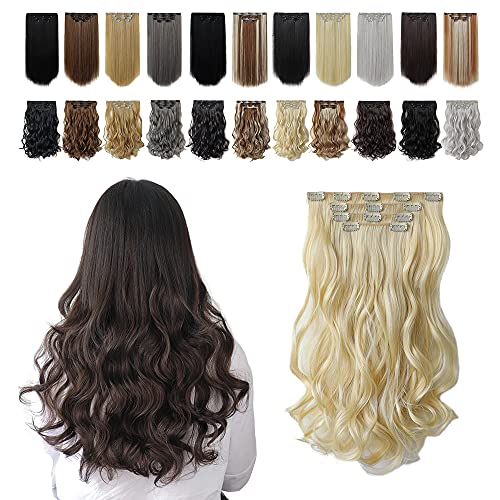 Heat Friendly Clip on Hair Extensions Set - Image 130