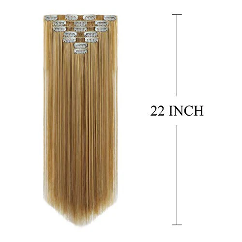 Heat Friendly Clip on Hair Extensions Set - Image 14