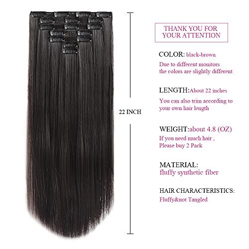 Heat Friendly Clip on Hair Extensions Set - Image 16