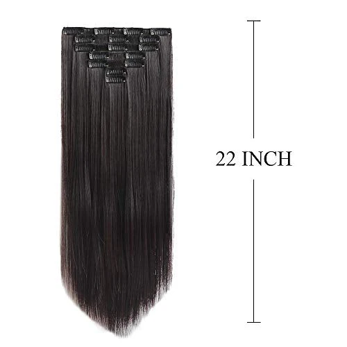 Heat Friendly Clip on Hair Extensions Set - Image 19