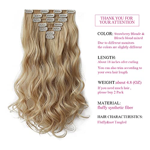 Heat Friendly Clip on Hair Extensions Set - Image 2