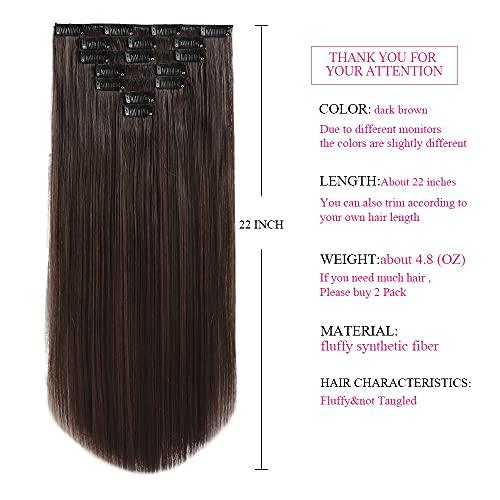 Heat Friendly Clip on Hair Extensions Set - Image 22