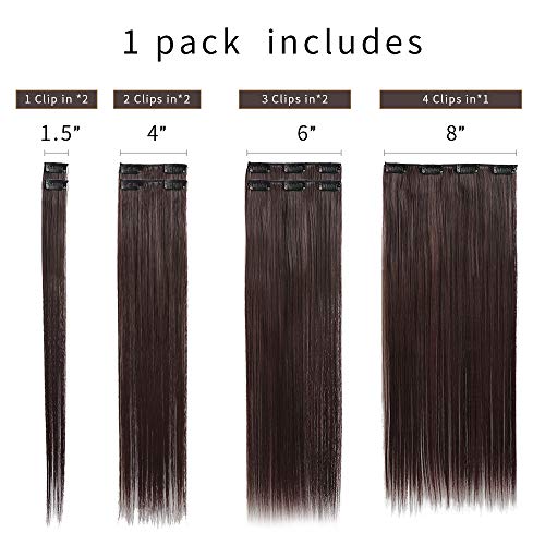 Heat Friendly Clip on Hair Extensions Set - Image 23