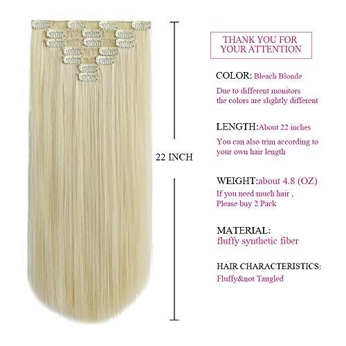 Heat Friendly Clip on Hair Extensions Set - Image 27