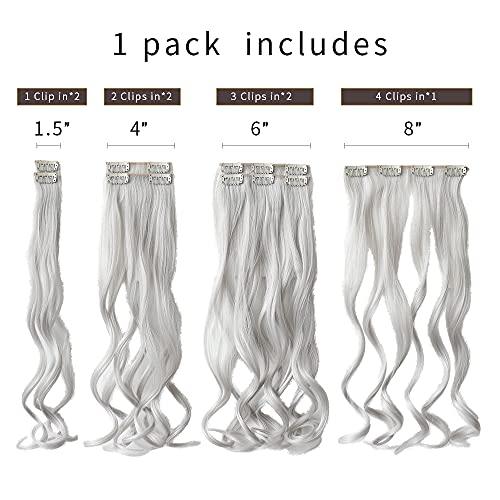 Heat Friendly Clip on Hair Extensions Set - Image 32