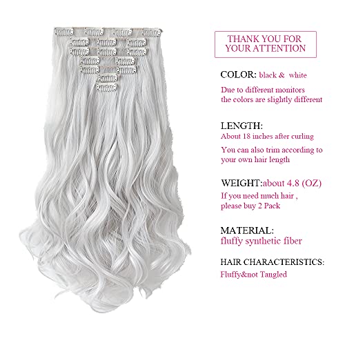 Heat Friendly Clip on Hair Extensions Set - Image 35