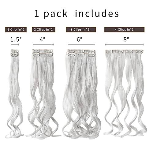 Heat Friendly Clip on Hair Extensions Set - Image 36