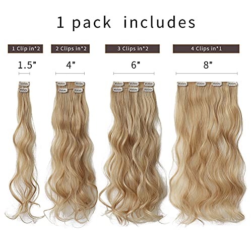 Heat Friendly Clip on Hair Extensions Set - Image 4
