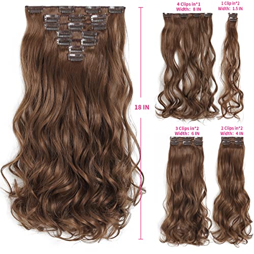 Heat Friendly Clip on Hair Extensions Set - Image 42