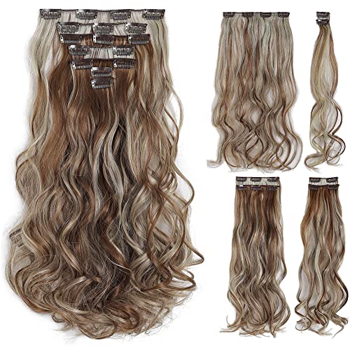 Heat Friendly Clip on Hair Extensions Set - Image 44