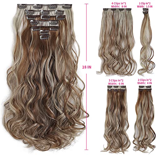Heat Friendly Clip on Hair Extensions Set - Image 47