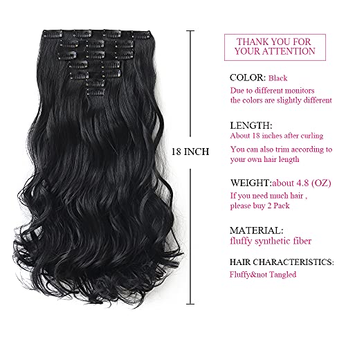 Heat Friendly Clip on Hair Extensions Set - Image 51