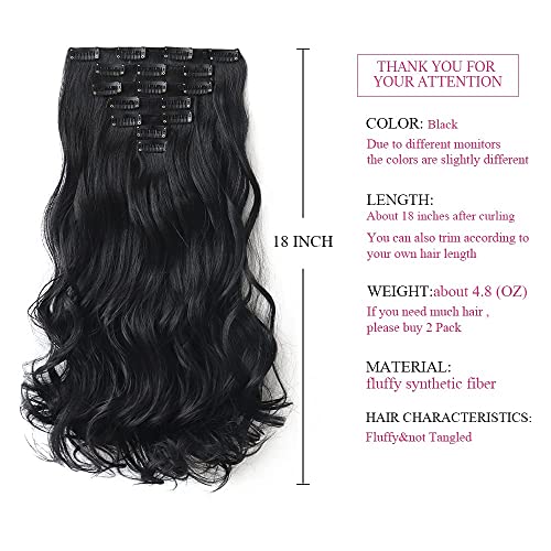 Heat Friendly Clip on Hair Extensions Set - Image 54