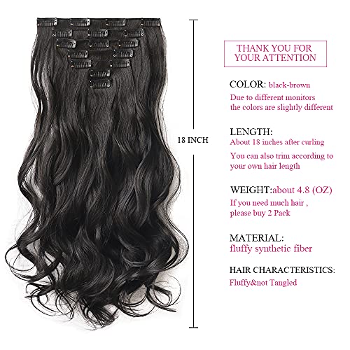 Heat Friendly Clip on Hair Extensions Set - Image 56