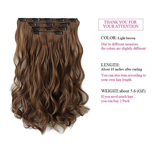 Heat Friendly Clip on Hair Extensions Set - Image 63