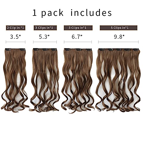 Heat Friendly Clip on Hair Extensions Set - Image 64