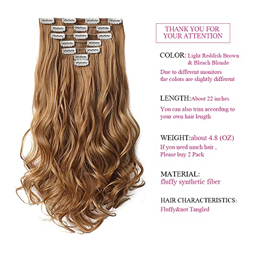 Heat Friendly Clip on Hair Extensions Set - Image 69