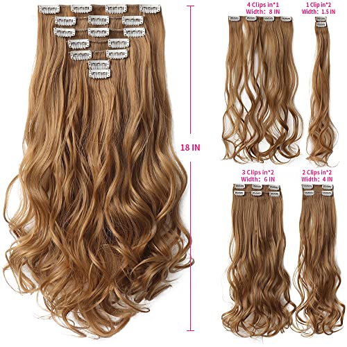 Heat Friendly Clip on Hair Extensions Set - Image 70