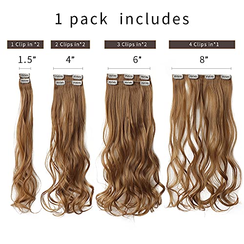 Heat Friendly Clip on Hair Extensions Set - Image 71