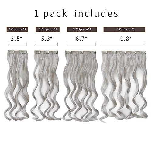 Heat Friendly Clip on Hair Extensions Set - Image 75