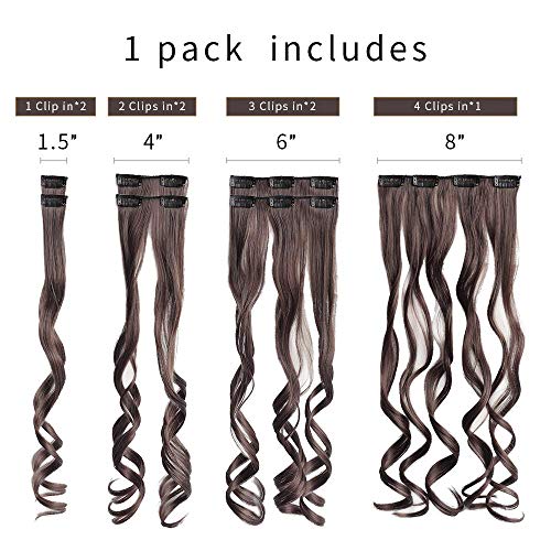 Heat Friendly Clip on Hair Extensions Set - Image 86