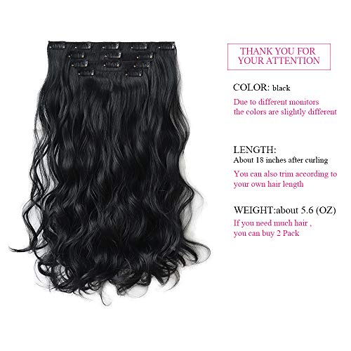 Heat Friendly Clip on Hair Extensions Set - Image 88