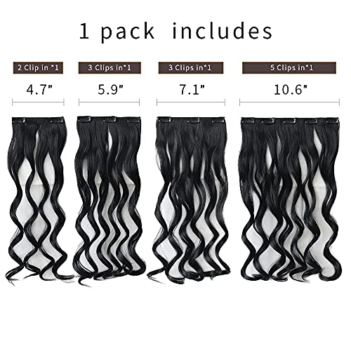 Heat Friendly Clip on Hair Extensions Set - Image 89
