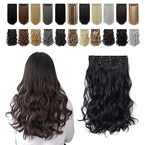 Heat Friendly Clip on Hair Extensions Set - Image 91