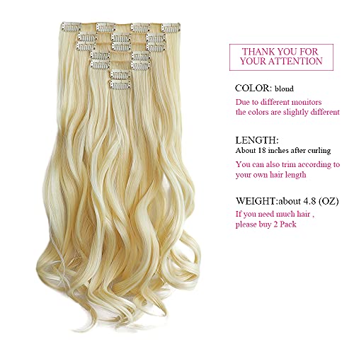 Heat Friendly Clip on Hair Extensions Set - Image 93