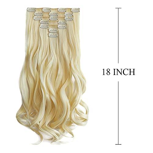 Heat Friendly Clip on Hair Extensions Set - Image 95