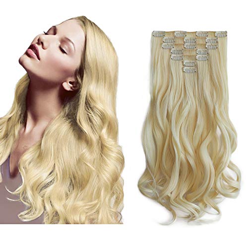 Heat Friendly Clip on Hair Extensions Set - Image 96