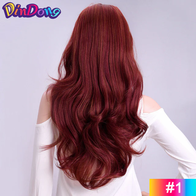 Heat Friendly Fibre Wavy 3/4 Ladies Half Wig - Image 10