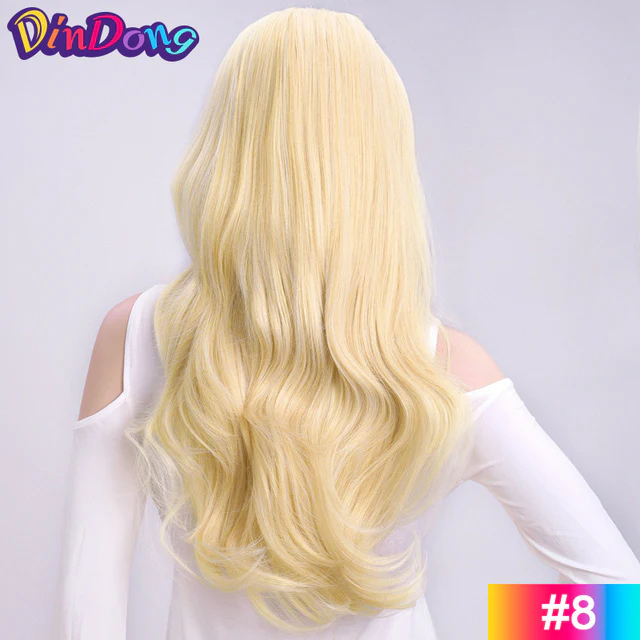 Heat Friendly Fibre Wavy 3/4 Ladies Half Wig - Image 12